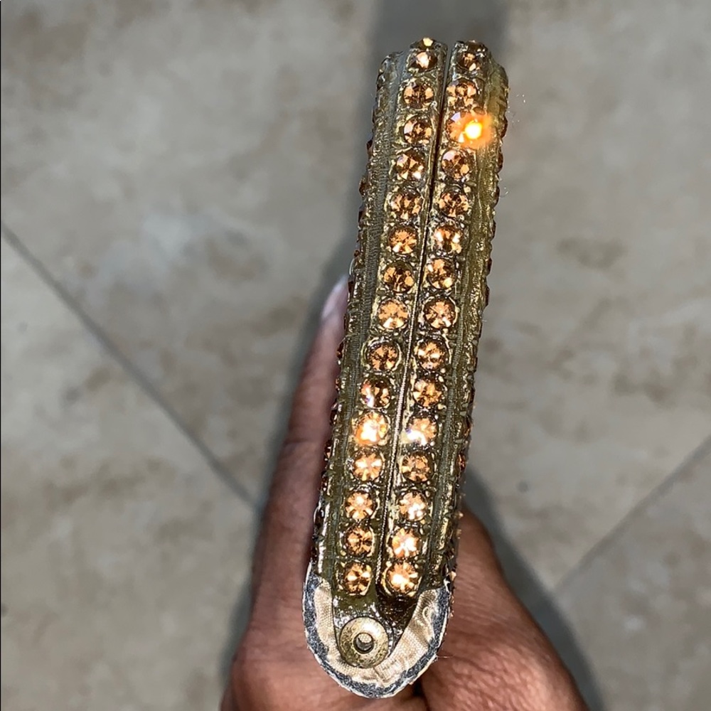 Clara Kasavina Crystal Stud Python Handbag/Clutch - image 8